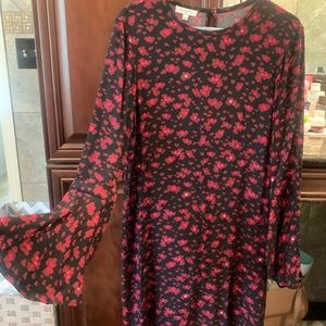 equipment femme flared sleeves dress